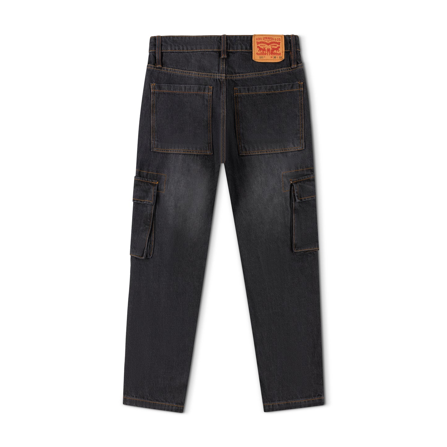 6 Pocket Cargo Baggy Fit Straight Cut Denim Pant CP-12