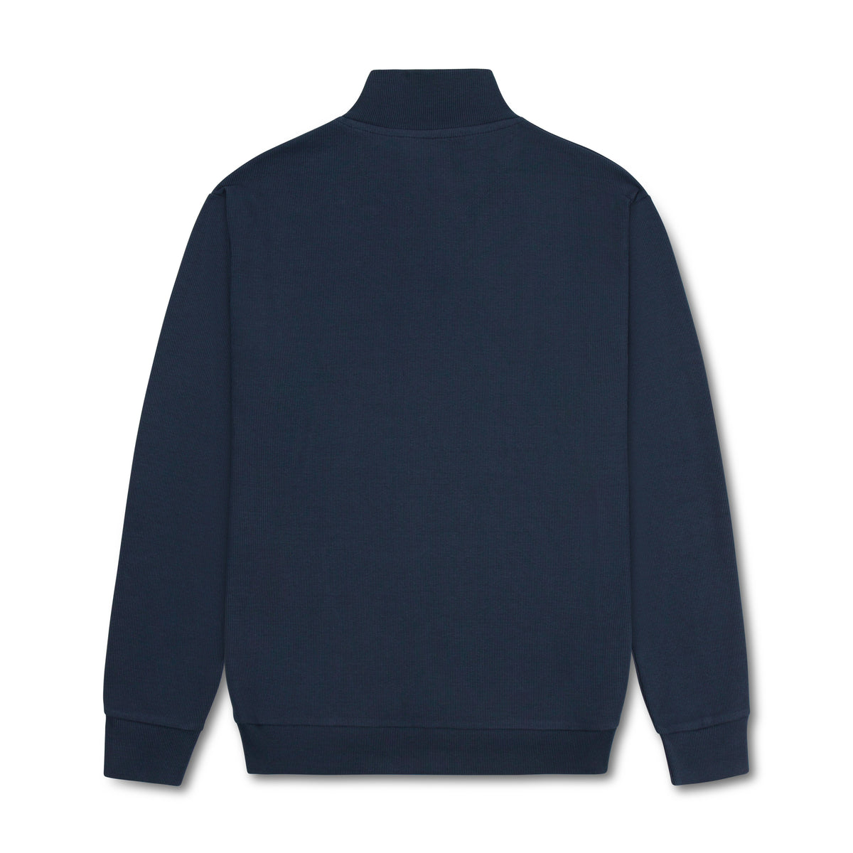 Quarter Zip Ribbed Sweatshirt Dark Navy RQZS-06