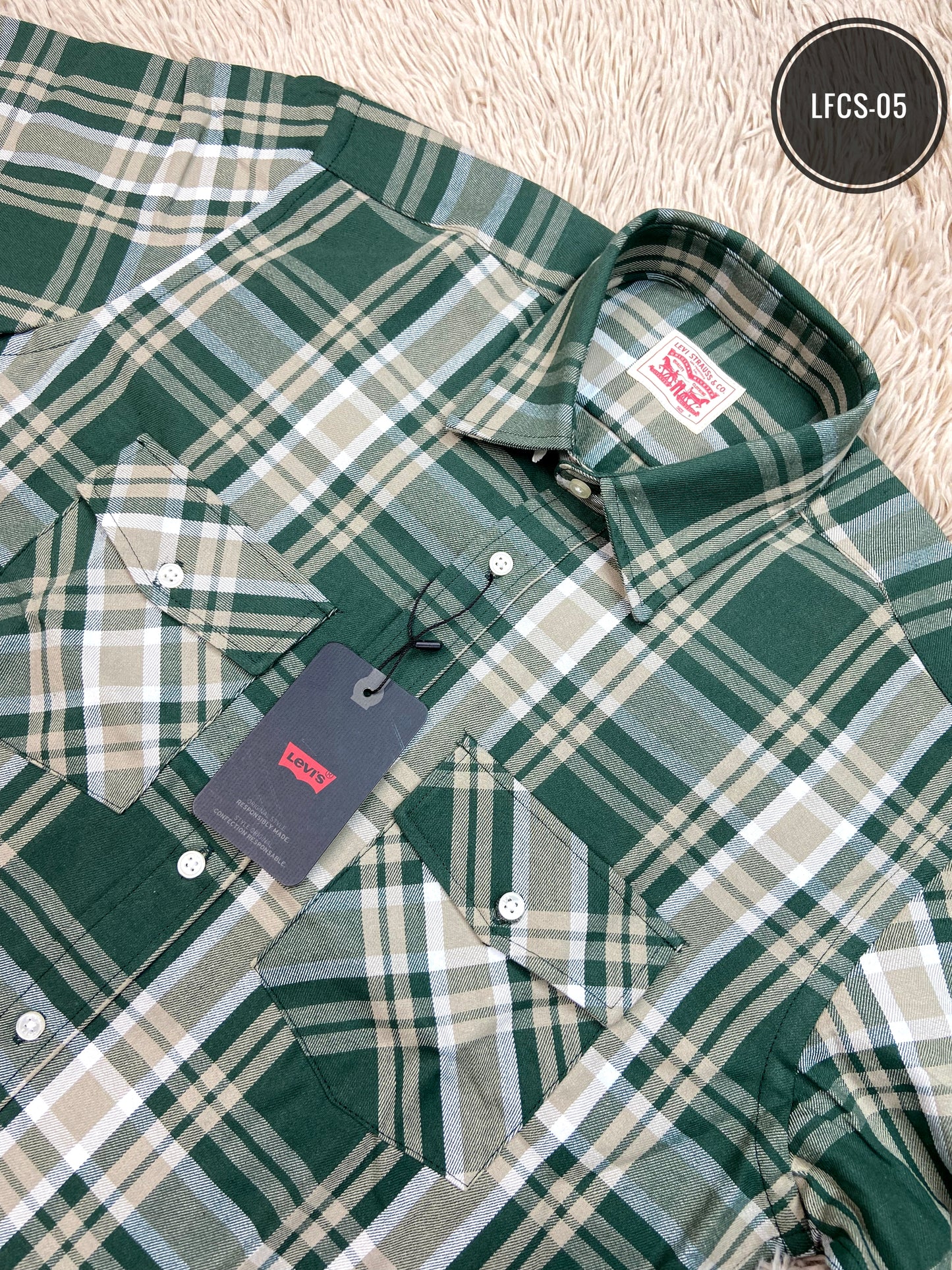 LFCS-05 Double Pocket Flannel Shirt.