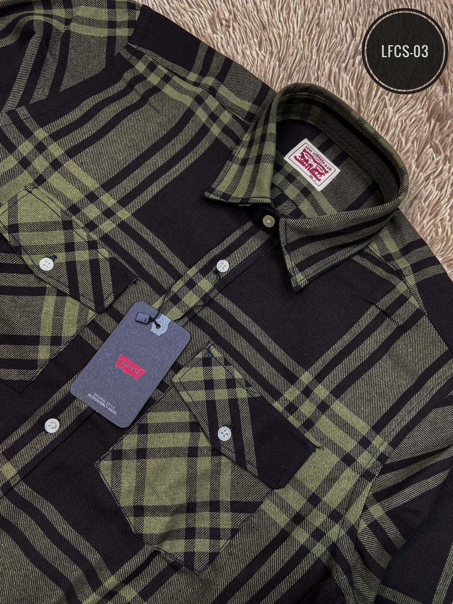 LFCS-03 Double Pocket Flannel Shirt.