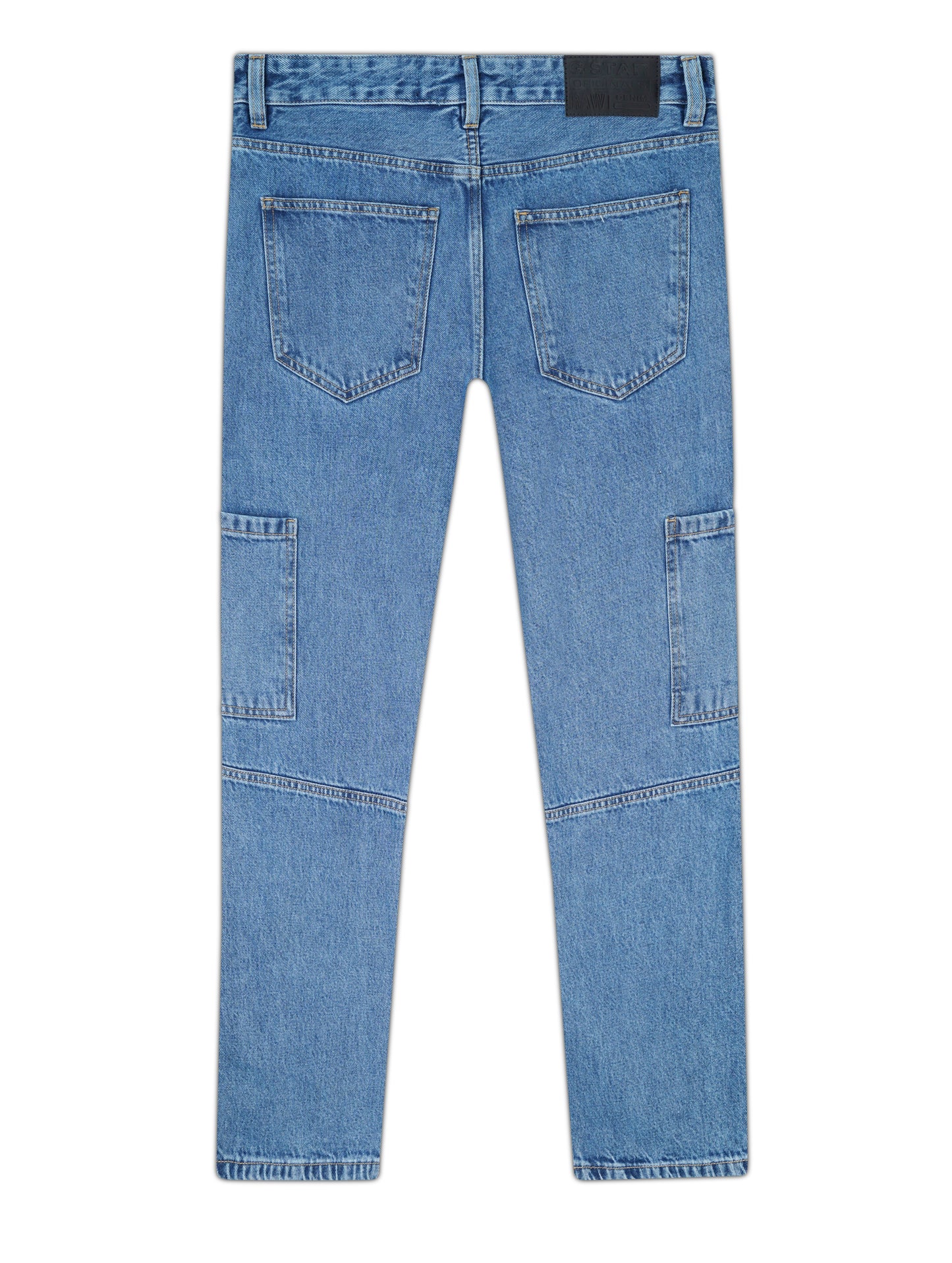 6 Pocket Cargo Baggy Fit Straight Cut Denim Pant CP-06