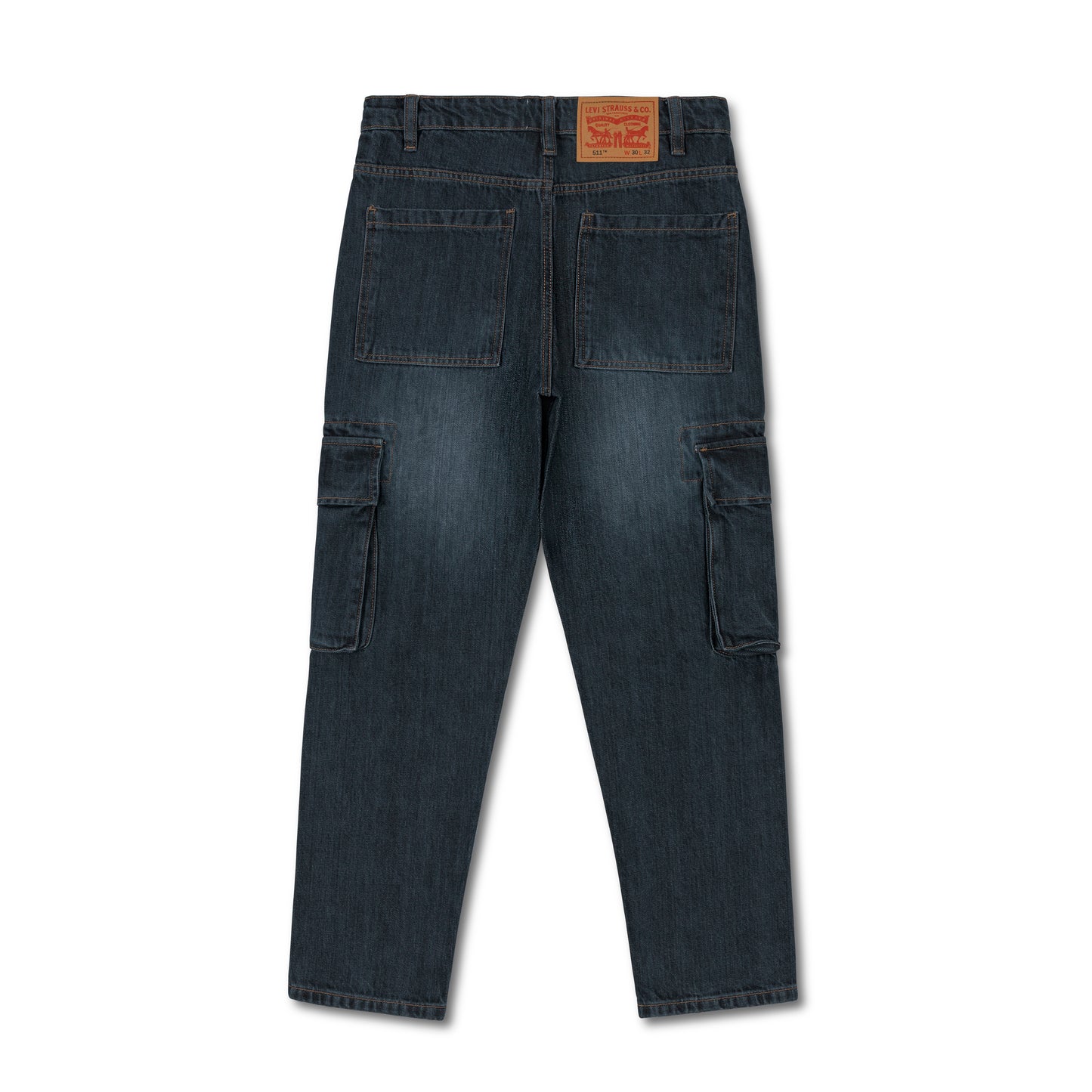 6 Pocket Cargo Baggy Fit Straight Cut Denim Pant CP-09