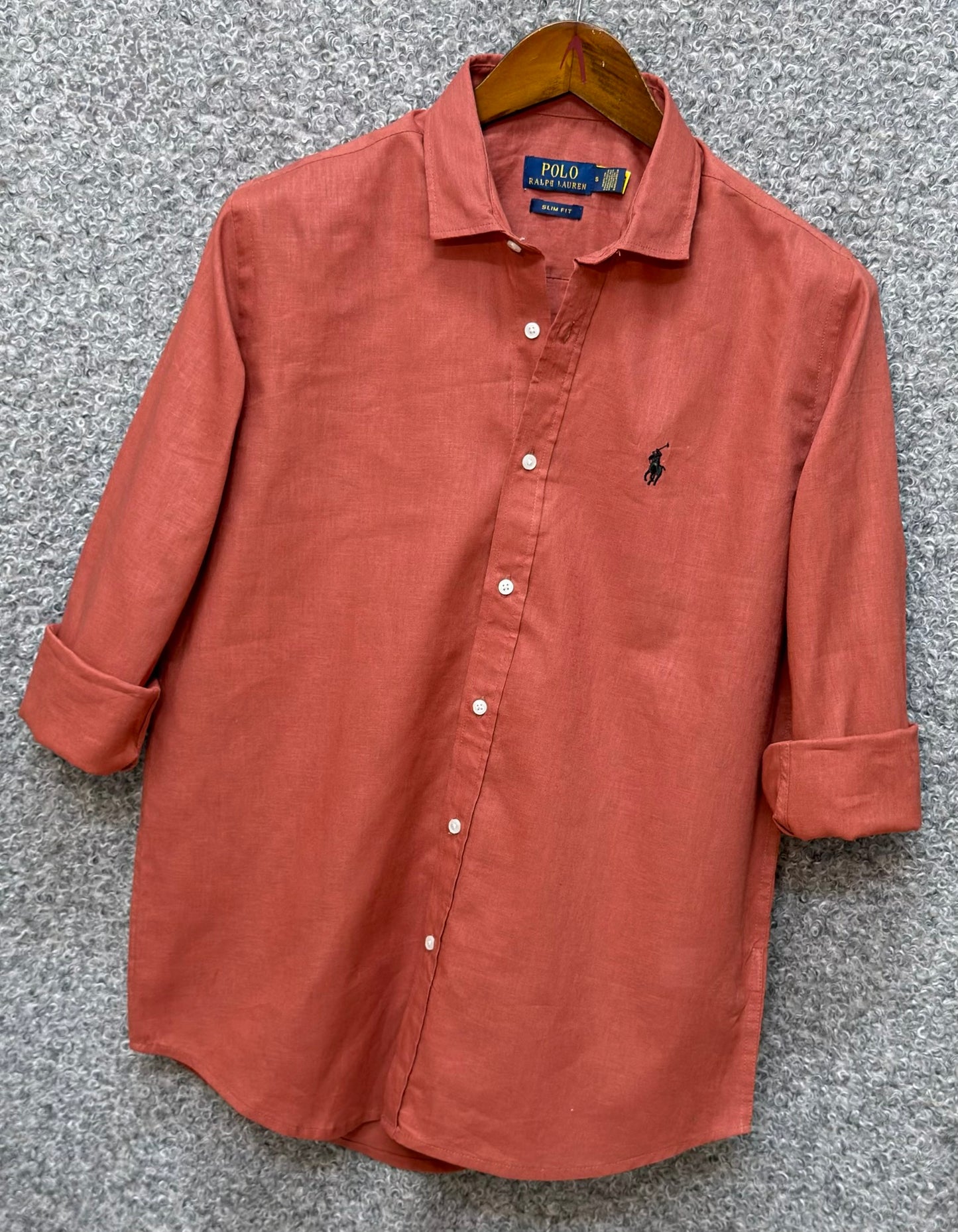 Linen Casual Shirt Terracotta RLCS-62