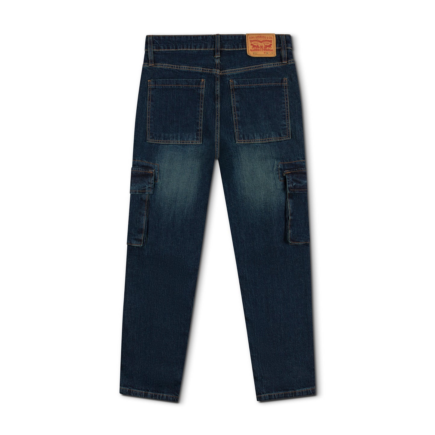6 Pocket Cargo Baggy Fit Straight Cut Denim Pant CP-10