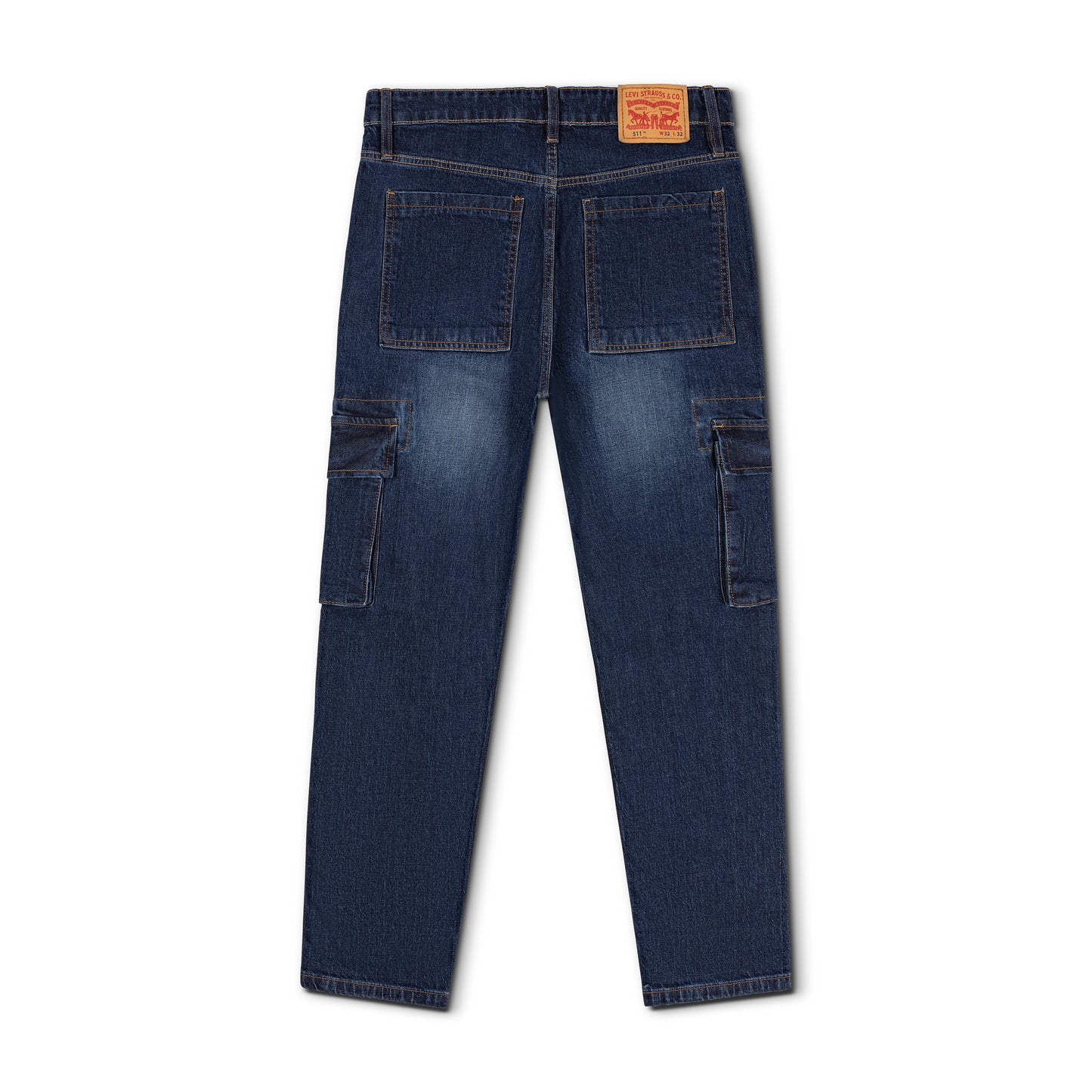 6 Pocket Cargo Baggy Fit Straight Cut Denim Pant CP-11