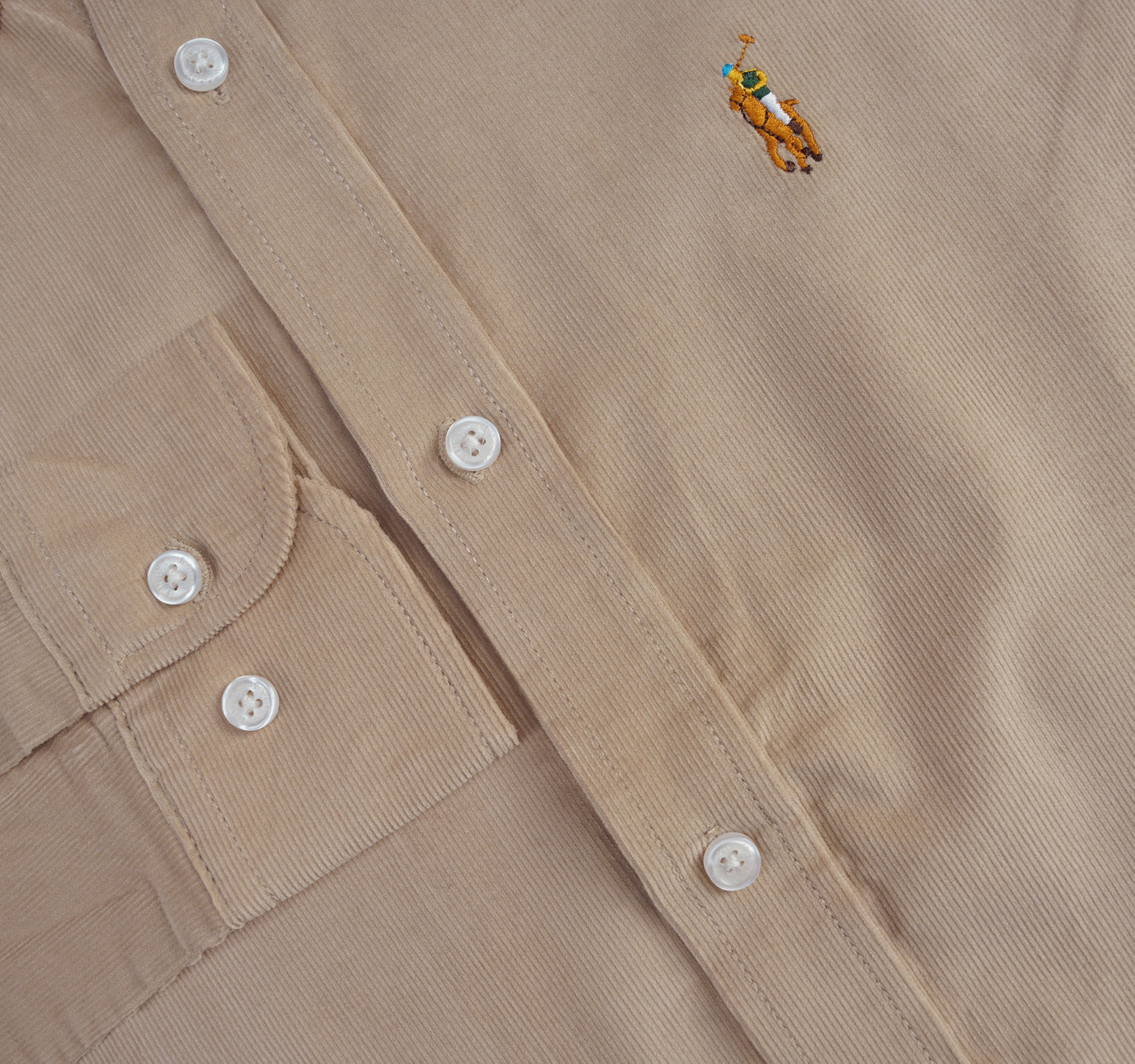 Corduroy Shirt Cream Beige CS-03