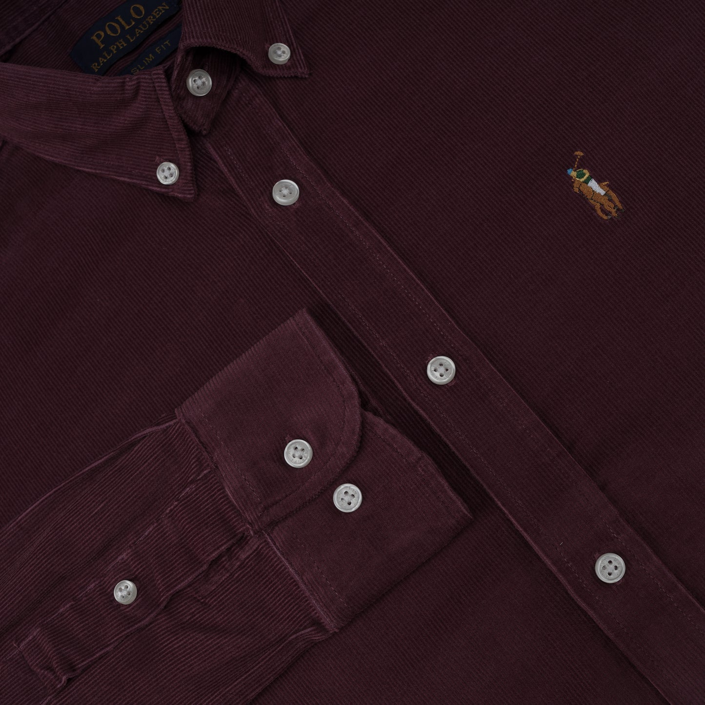 Corduroy Shirt Harvard Wine CS-07