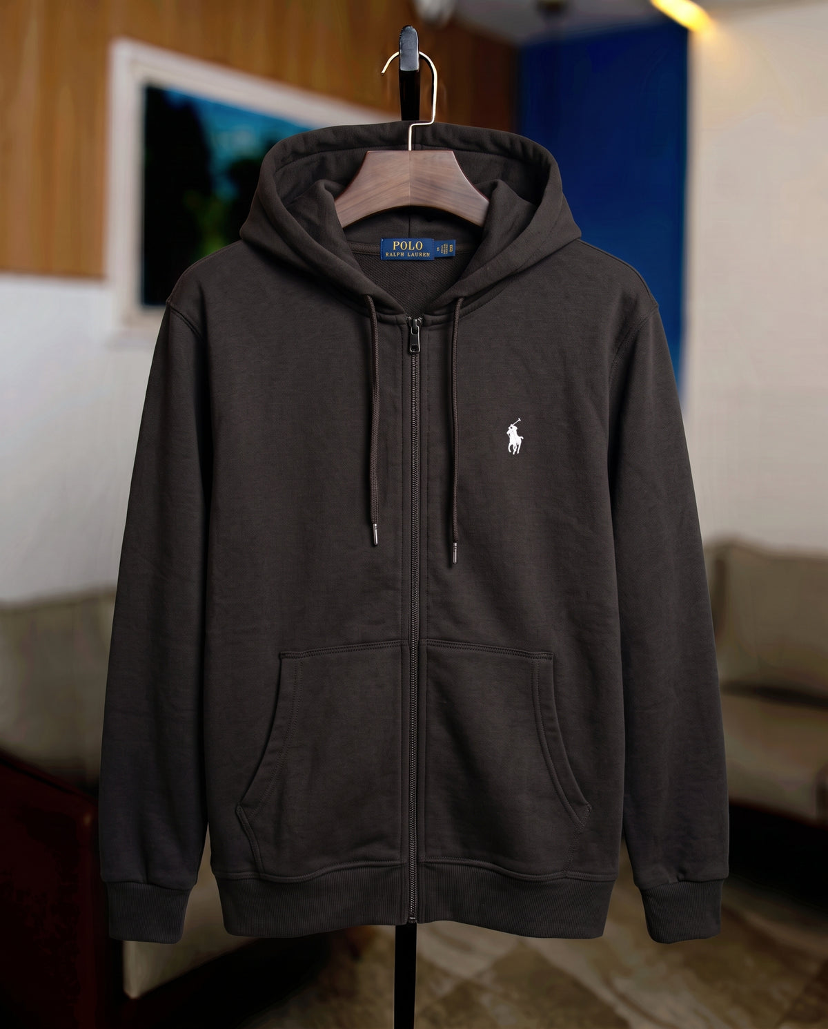 Full Zipper Hoodie Dark Coffee FZH-03