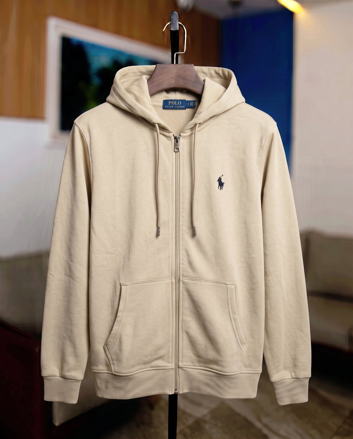 Full Zipper Hoodie Beige FZH-05