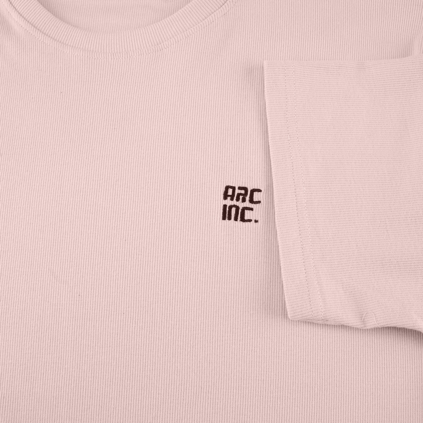 Knitted Ribbed T-Shirt Dusty Pink RTS-05