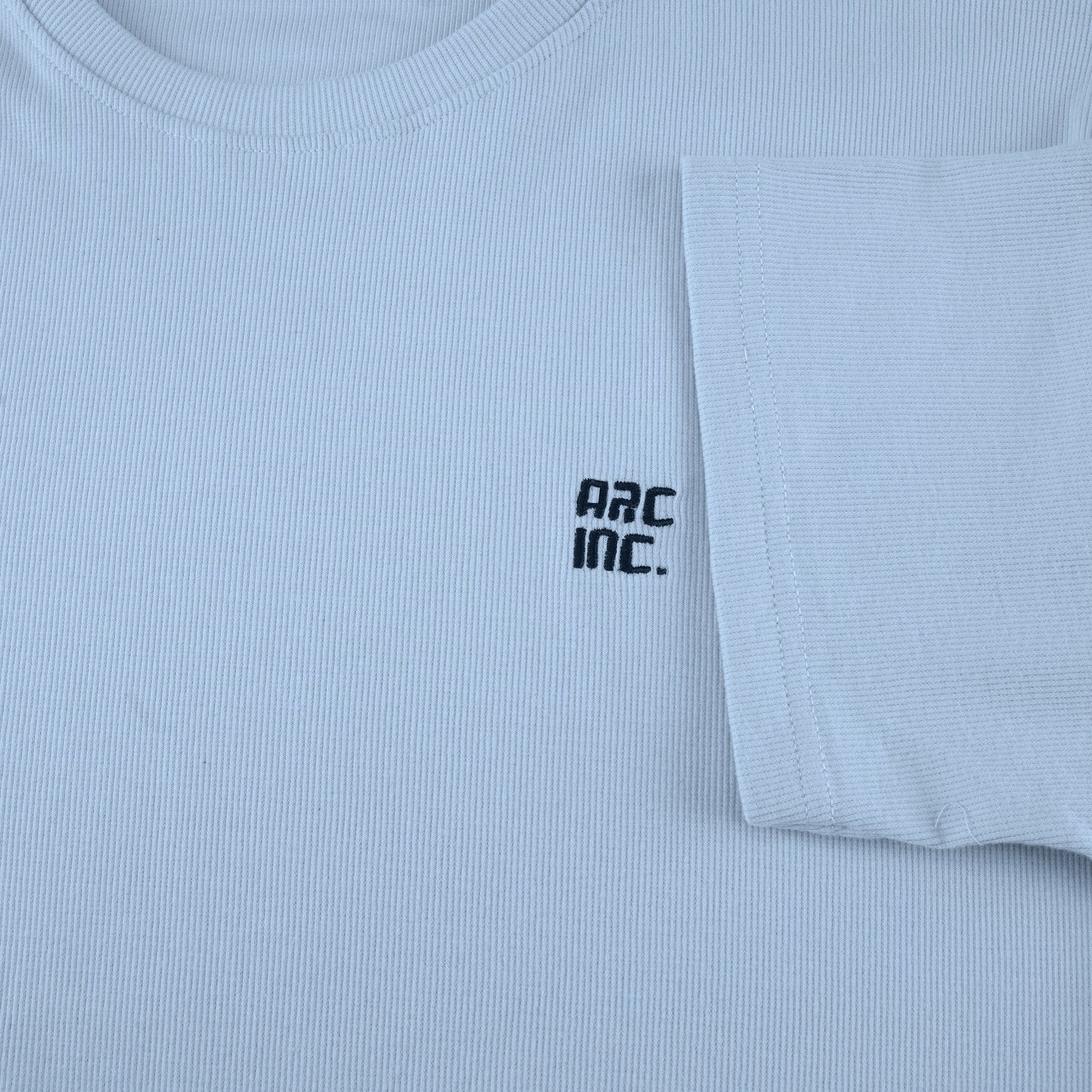 Knitted Ribbed T-Shirt Sky Blue RTS-06