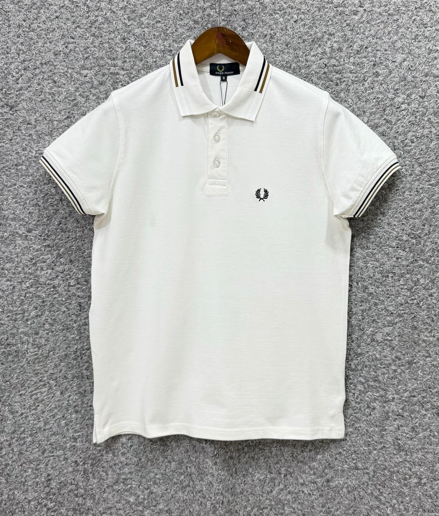 Contrast Polo T-Shirt White PTS-62