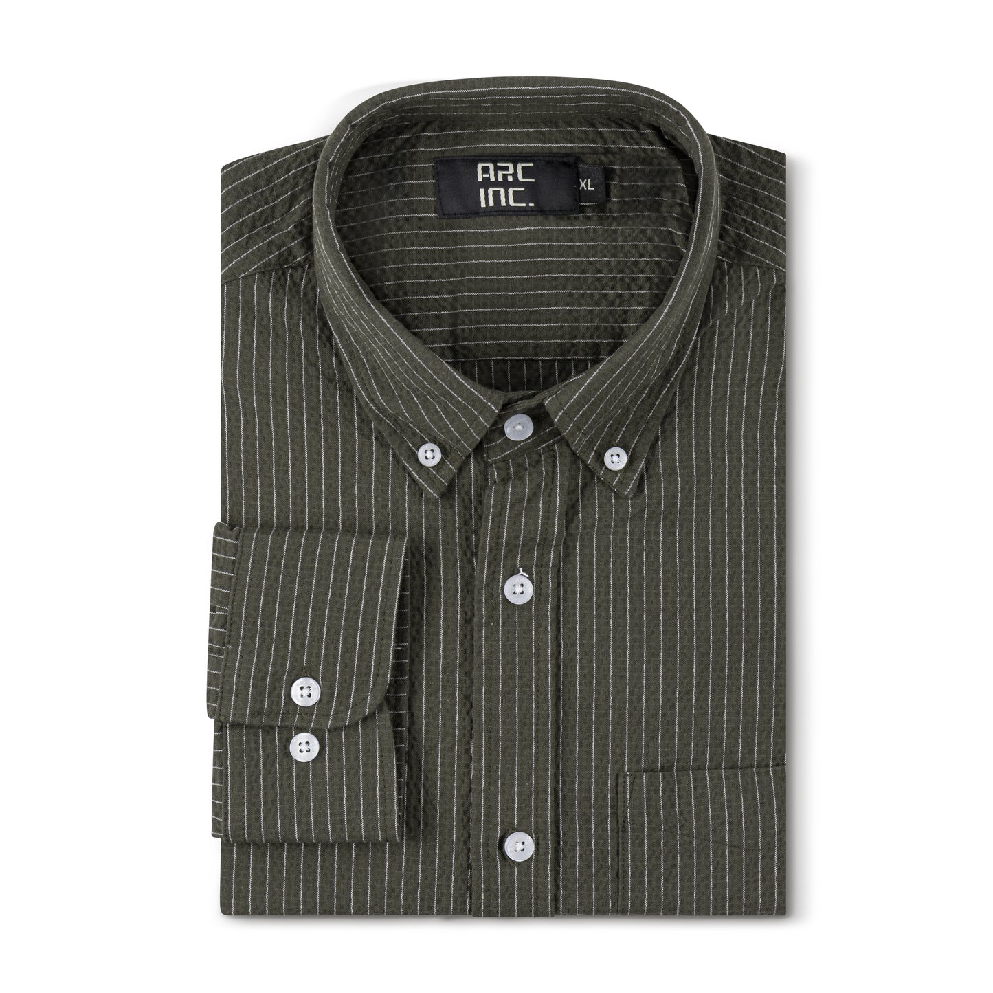 Pointed Collar Full Sleeve Seersucker Shirt ACS-29