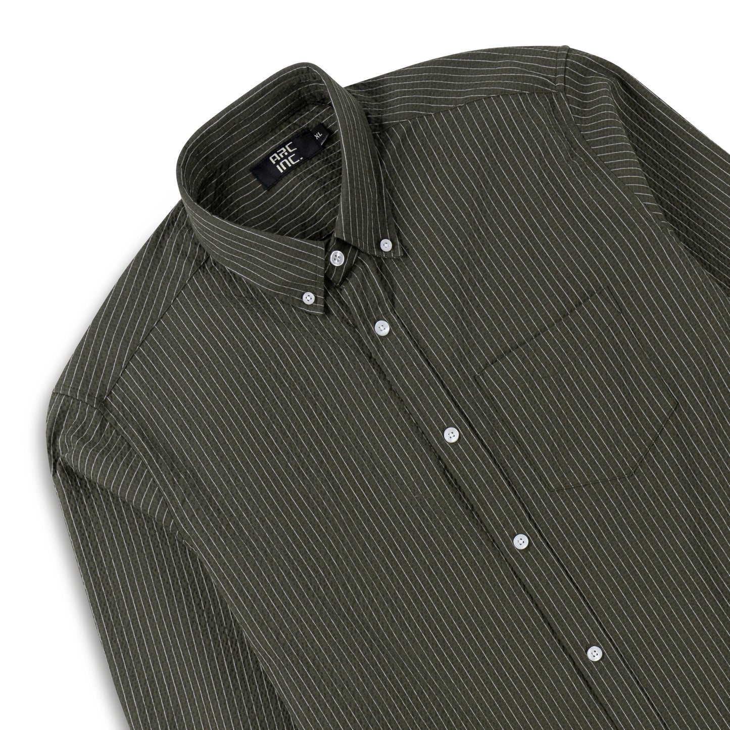 Pointed Collar Full Sleeve Seersucker Shirt ACS-29