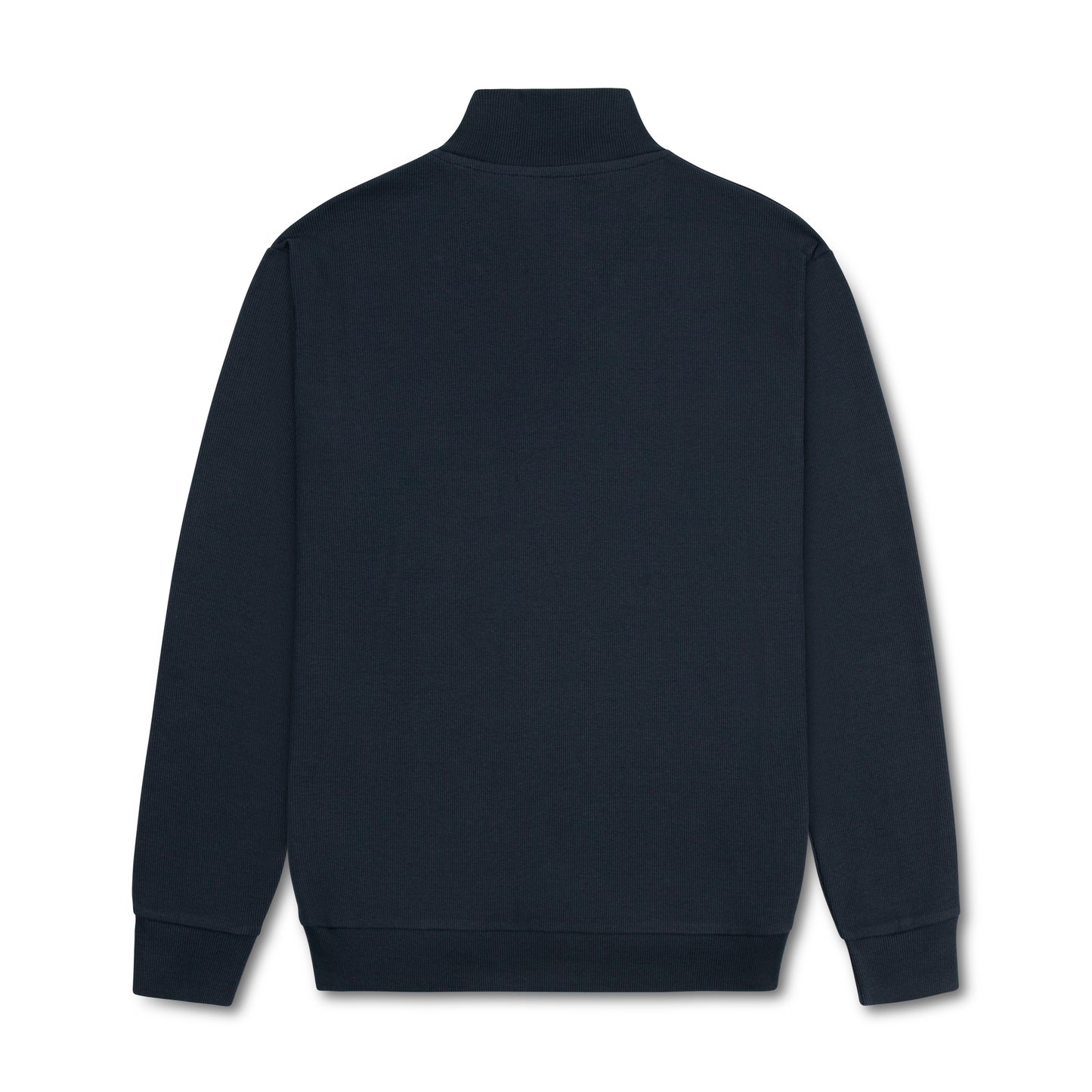 Quarter Zip Ribbed Sweatshirt Dark Navy RQZS-06