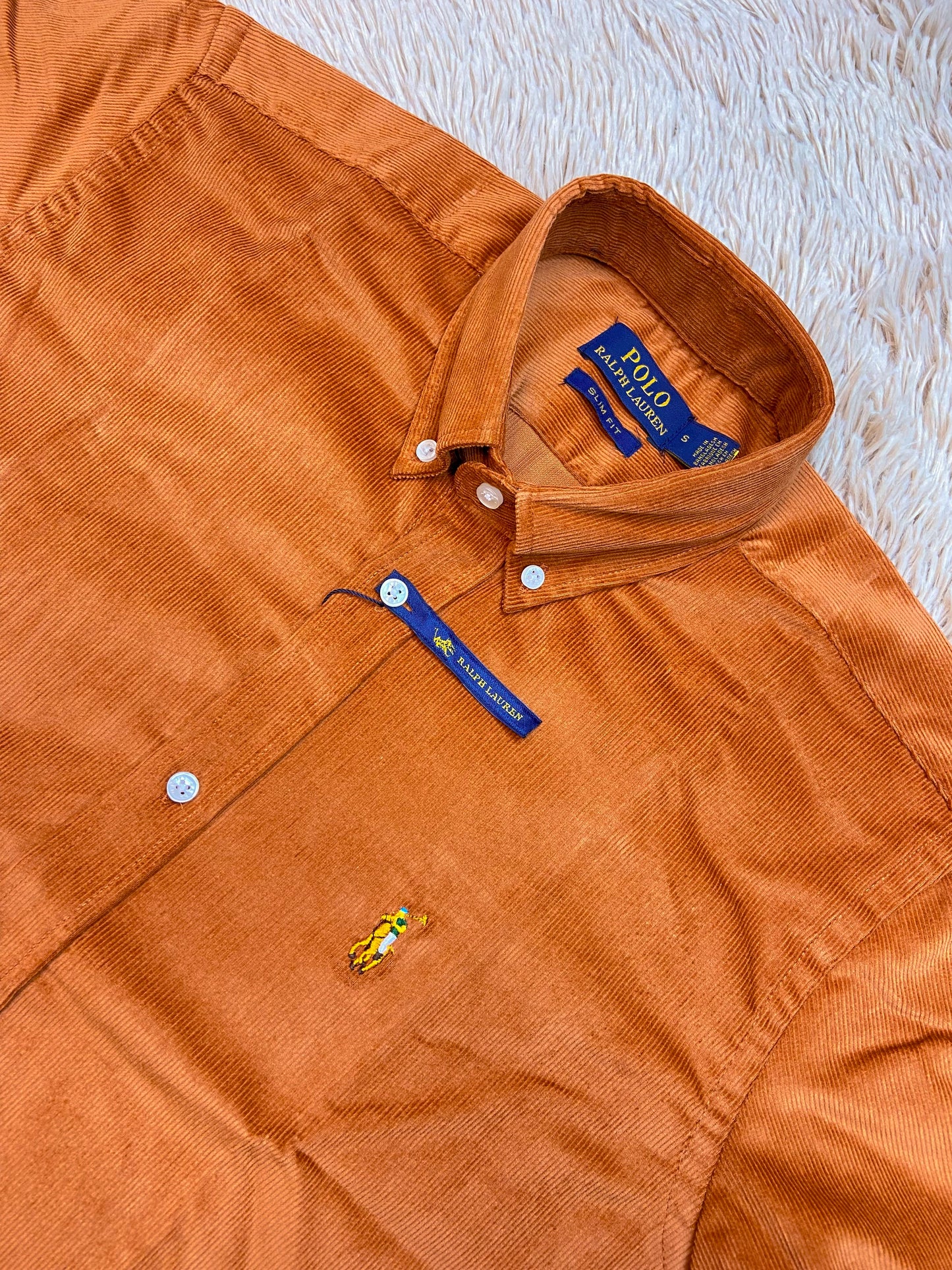 Corduroy Shirt Rust