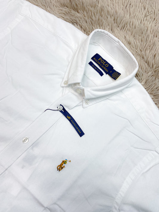 Corduroy Shirt White