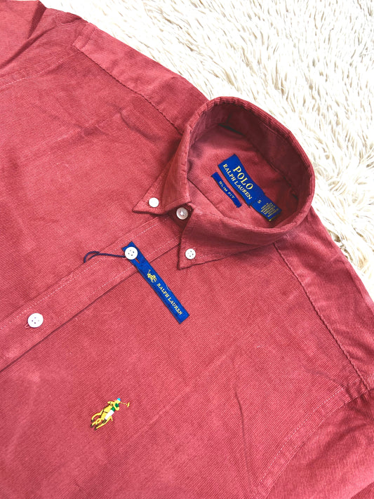 Corduroy Shirt Cardinal Red