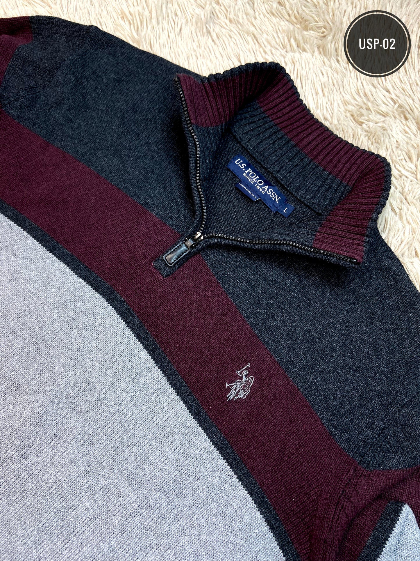 Quarter Zip Woolen Sweater USP-02