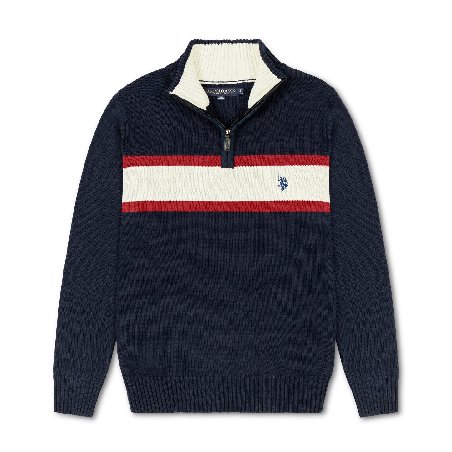 কোয়ার্টার জিপ পুলওভার সোয়েটশার্ট ইউএসপি পিঙ্ক