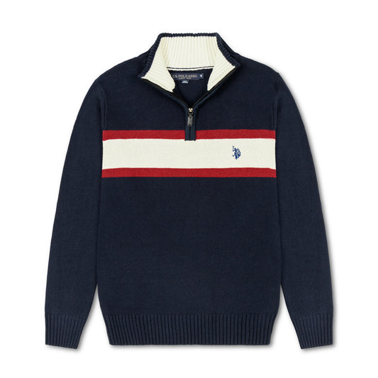 কোয়ার্টার জিপ পুলওভার সোয়েটশার্ট ইউএসপি পিঙ্ক