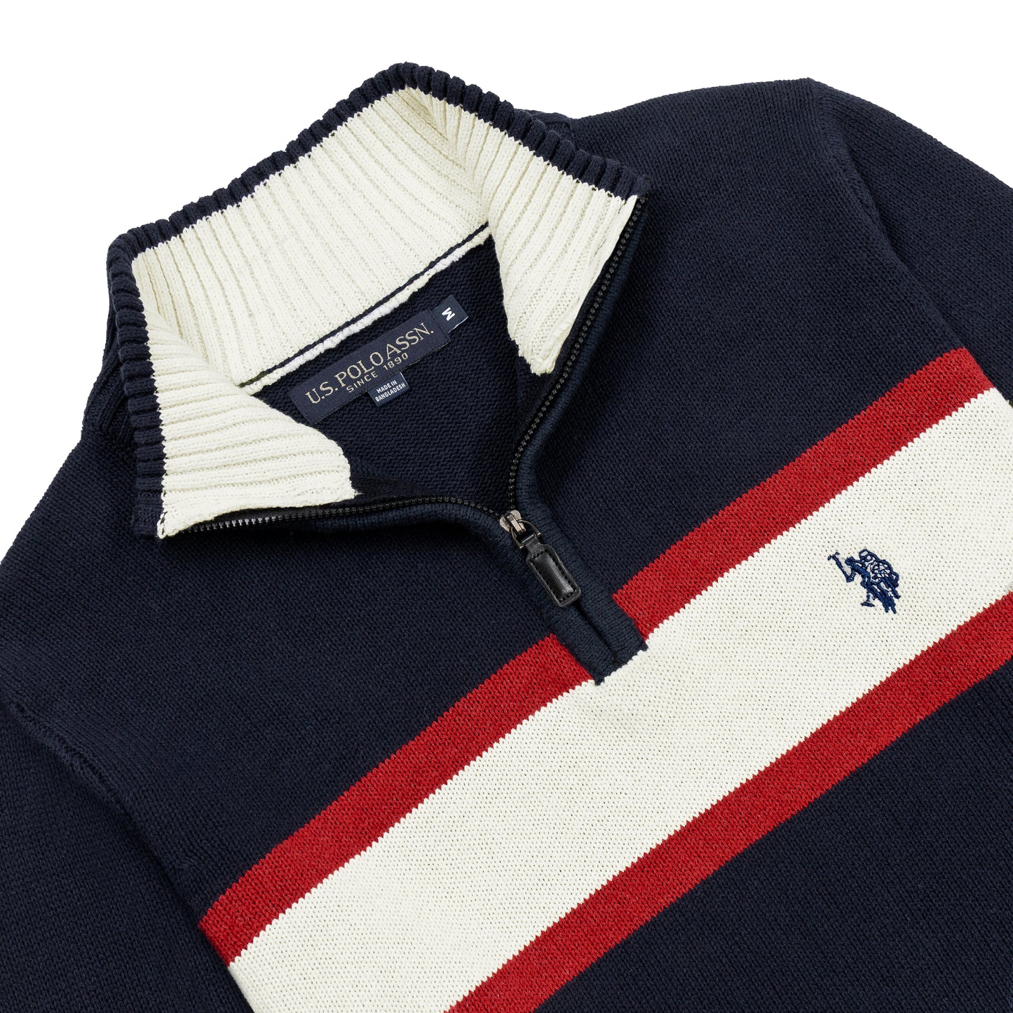 কোয়ার্টার জিপ পুলওভার সোয়েটশার্ট ইউএসপি পিঙ্ক