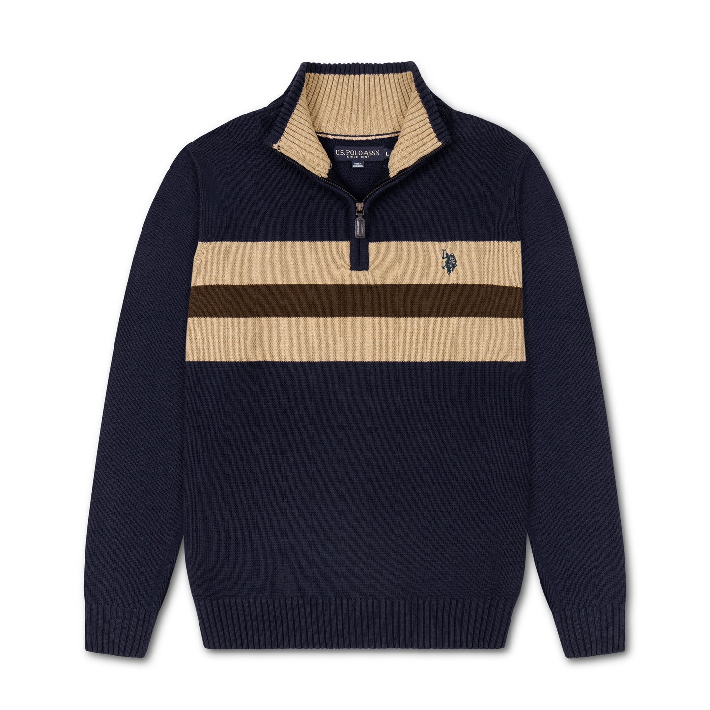 কোয়ার্টার জিপ পুলওভার সোয়েটশার্ট ইউএসপি পিঙ্ক