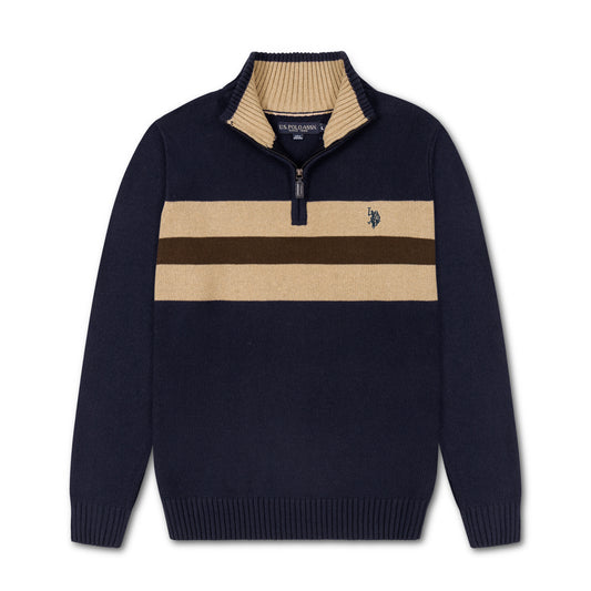 কোয়ার্টার জিপ পুলওভার সোয়েটশার্ট ইউএসপি পিঙ্ক