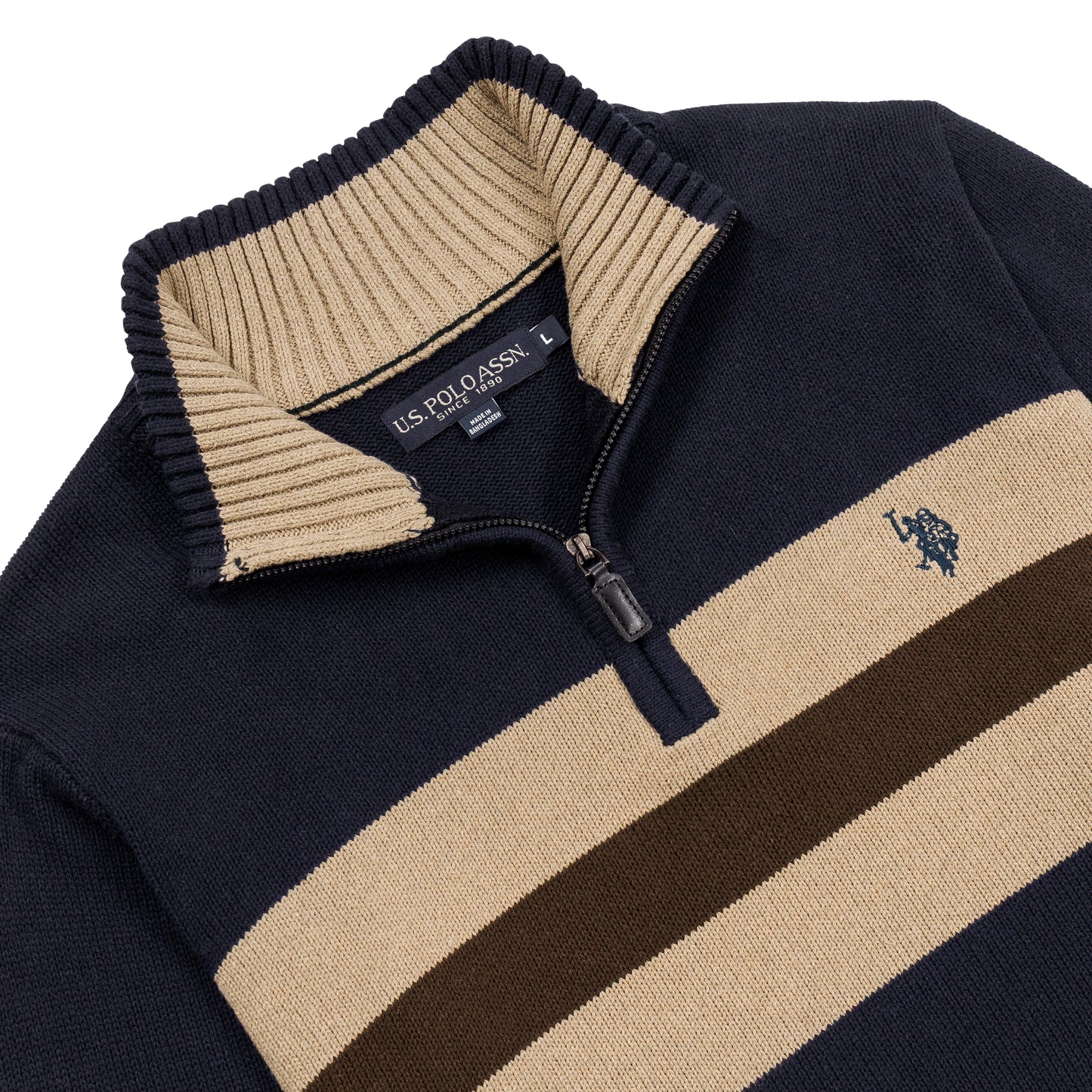 কোয়ার্টার জিপ পুলওভার সোয়েটশার্ট ইউএসপি পিঙ্ক