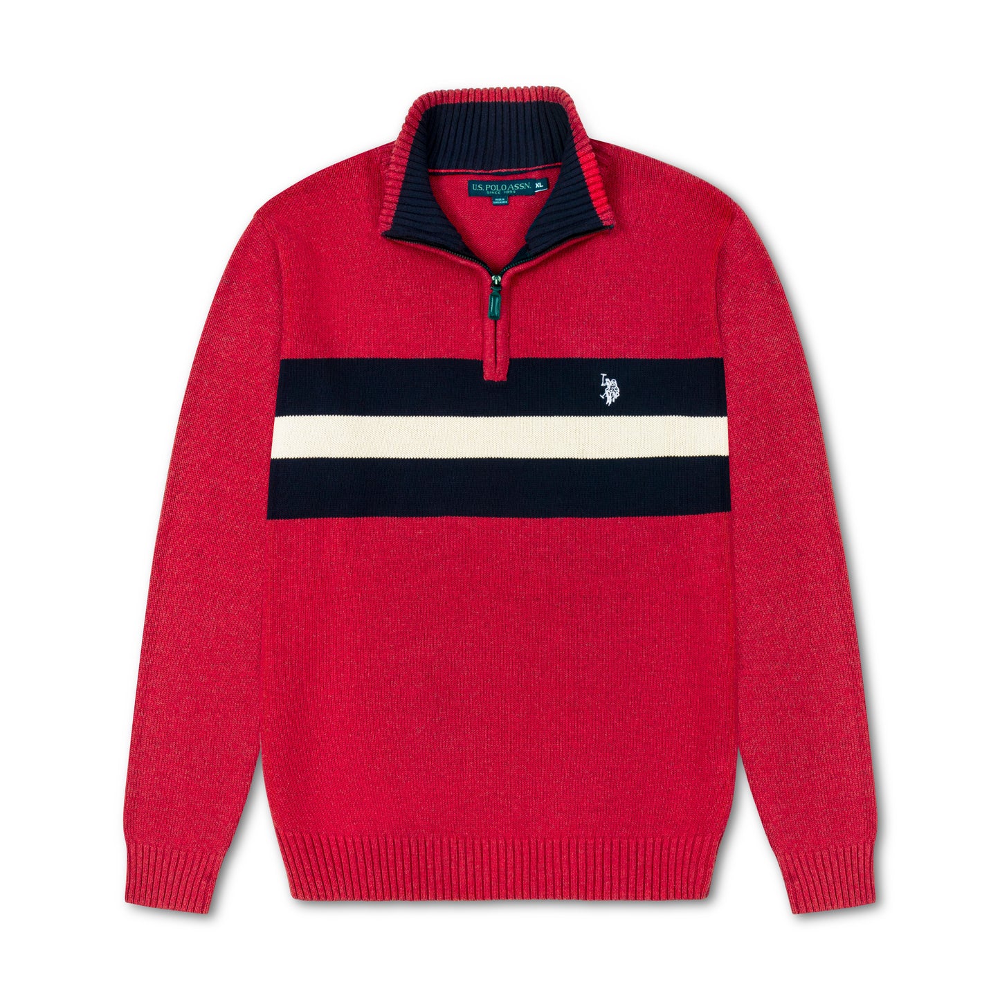 কোয়ার্টার জিপ পুলওভার সোয়েটশার্ট ইউএসপি পিঙ্ক