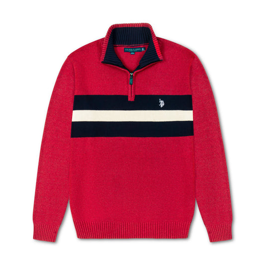 কোয়ার্টার জিপ পুলওভার সোয়েটশার্ট ইউএসপি পিঙ্ক