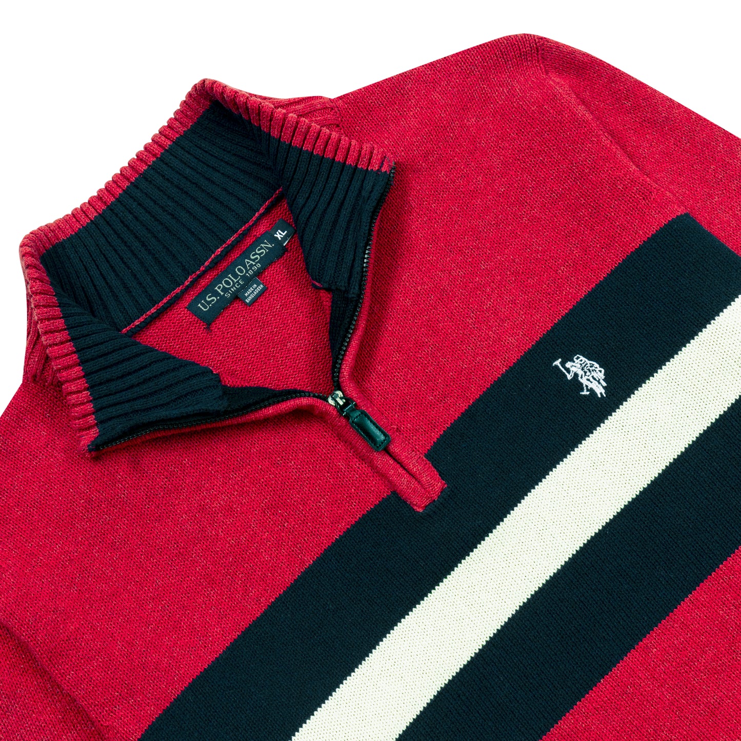 কোয়ার্টার জিপ পুলওভার সোয়েটশার্ট ইউএসপি পিঙ্ক