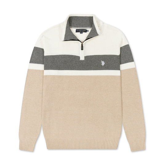 কোয়ার্টার জিপ পুলওভার সোয়েটশার্ট ইউএসপি পিঙ্ক