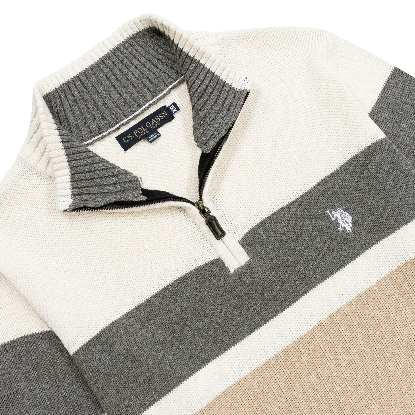 কোয়ার্টার জিপ পুলওভার সোয়েটশার্ট ইউএসপি পিঙ্ক