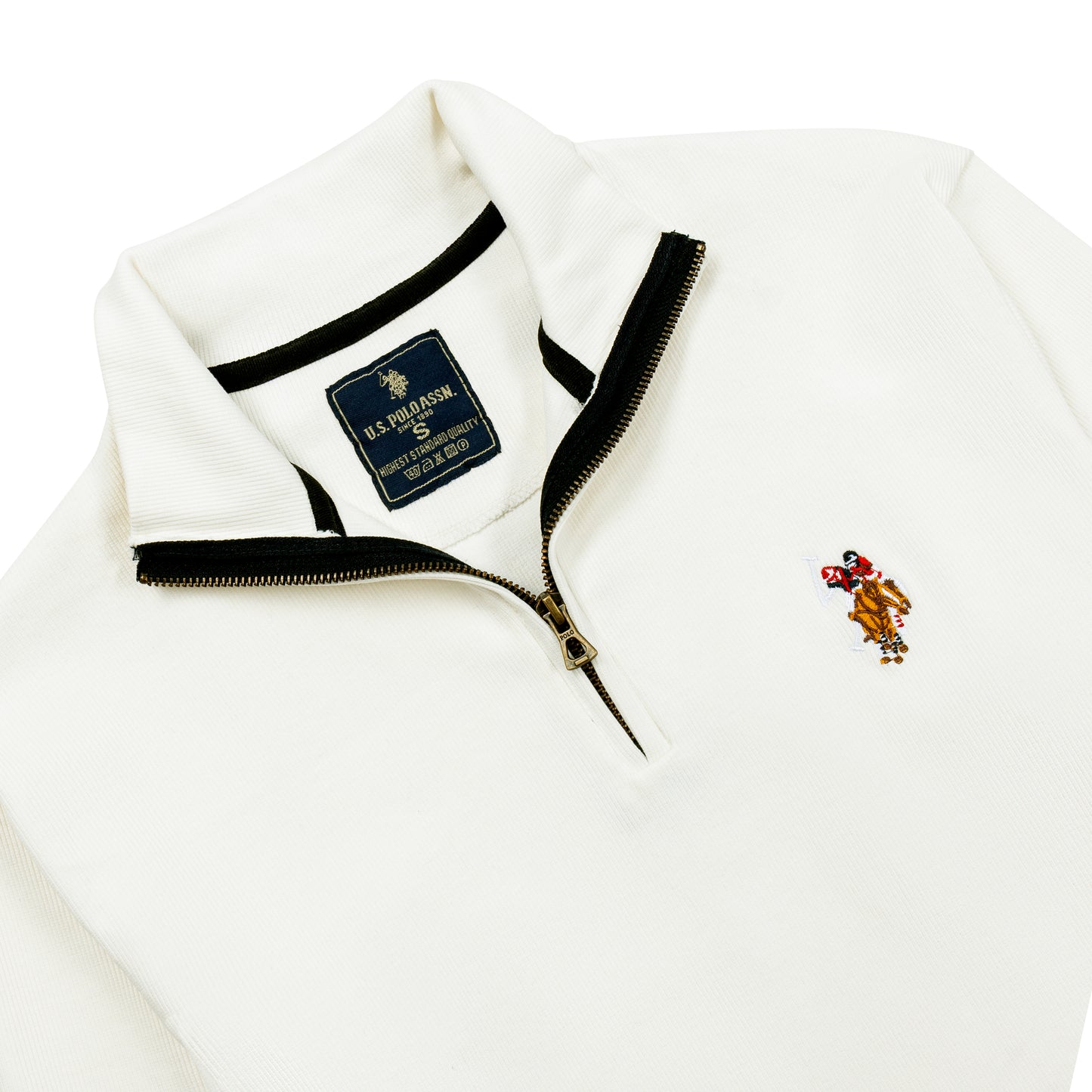 কোয়ার্টার জিপ পুলওভার সোয়েটশার্ট ইউএসপি পিঙ্ক