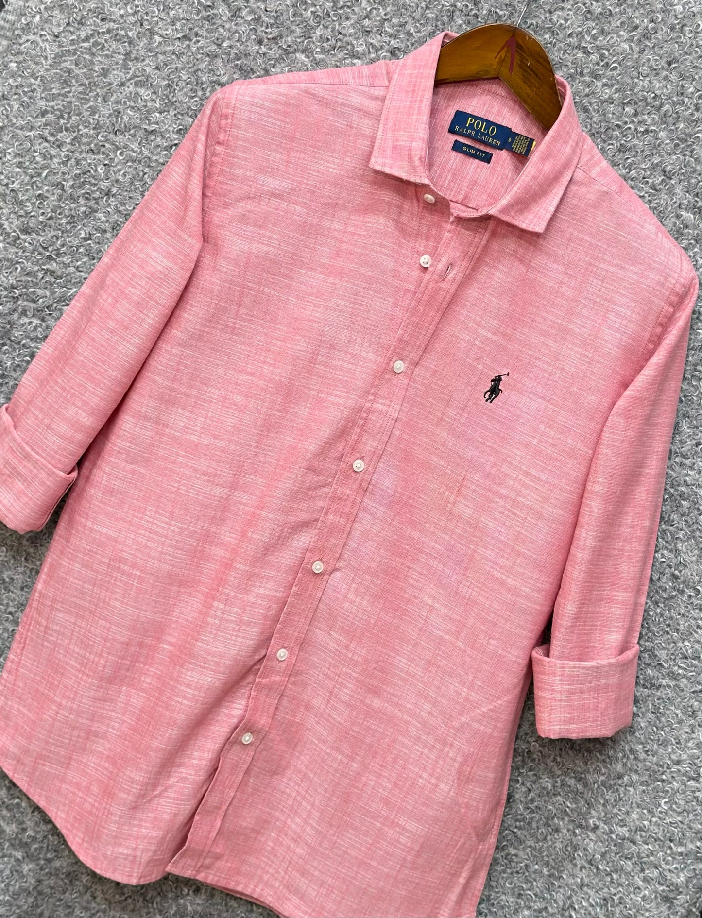 Linen Casual Shirt Pink RLCS-66