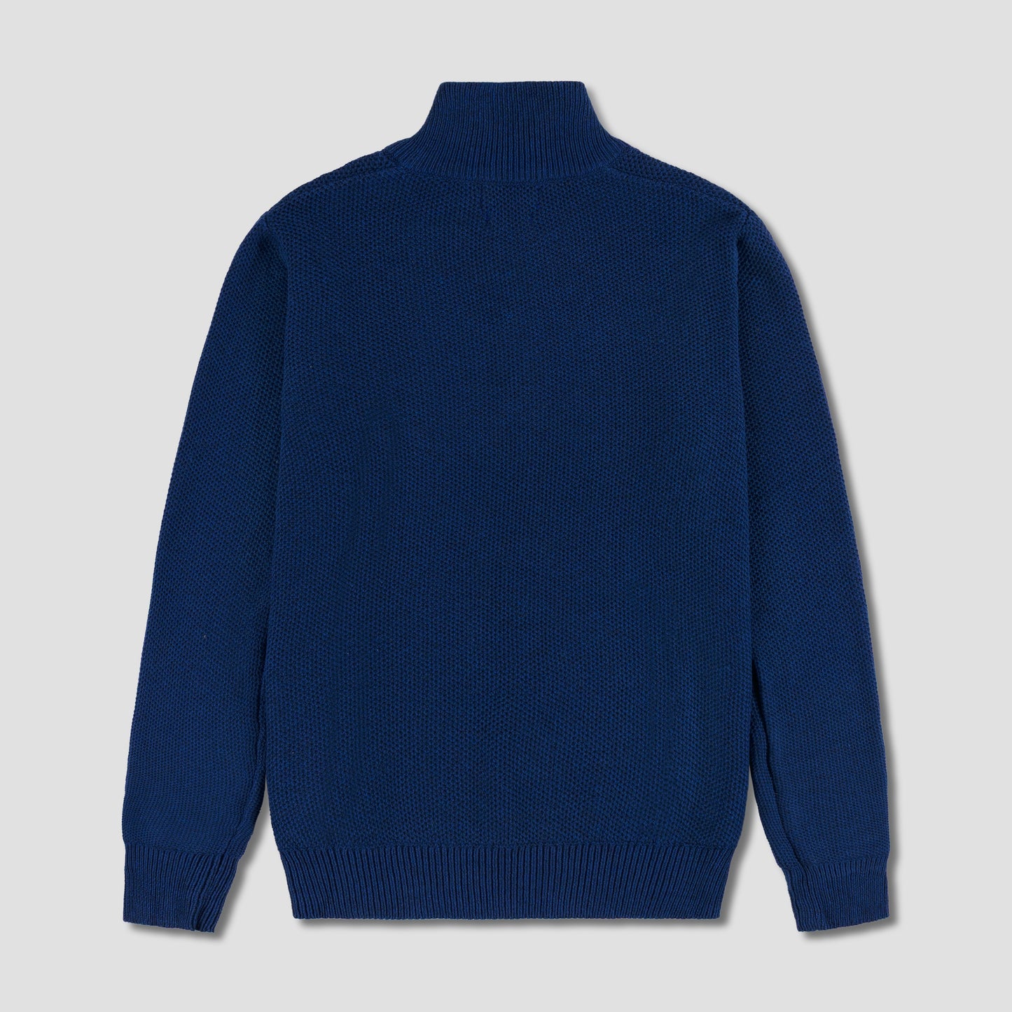 Quarter Zip Knit Woolen Cotton Sweater Royal Blue QZS-04