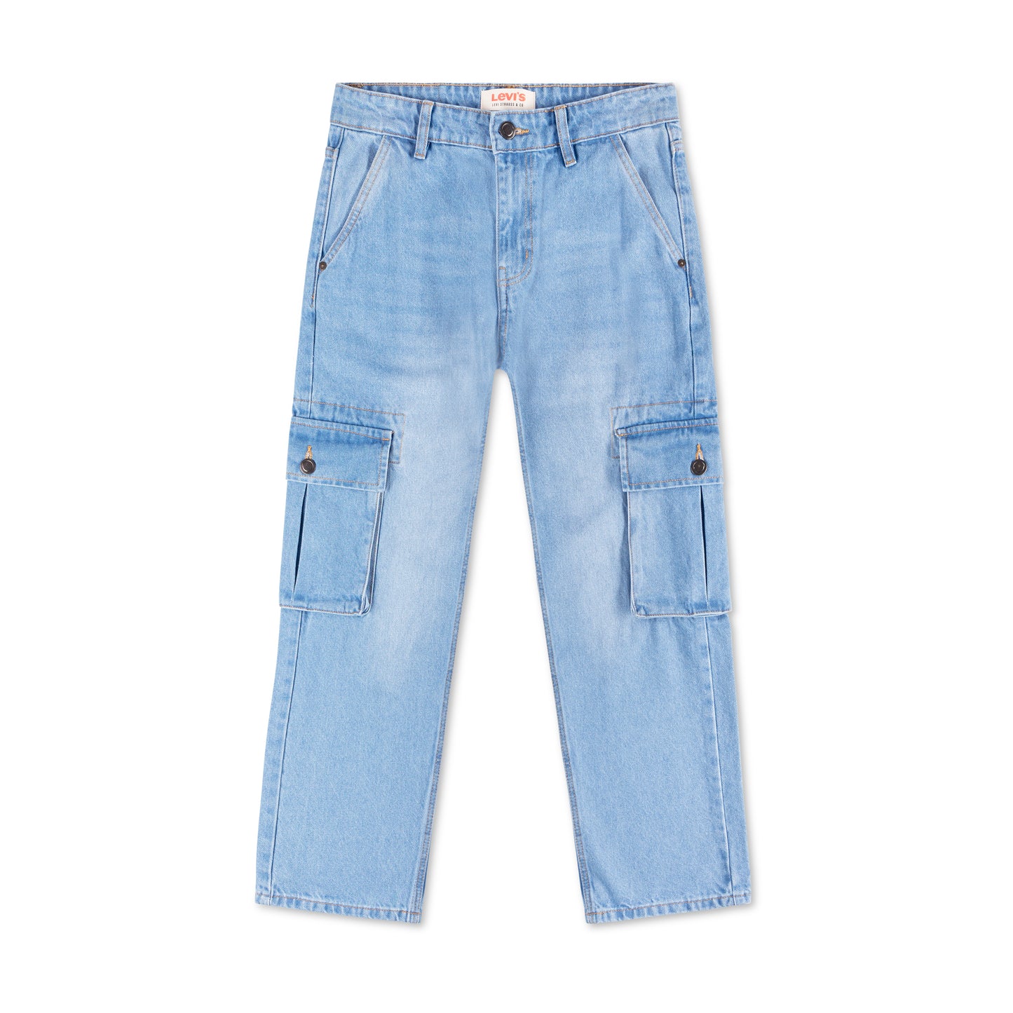 6 Pocket Cargo Baggy Fit Straight Cut Denim Pant CP-07