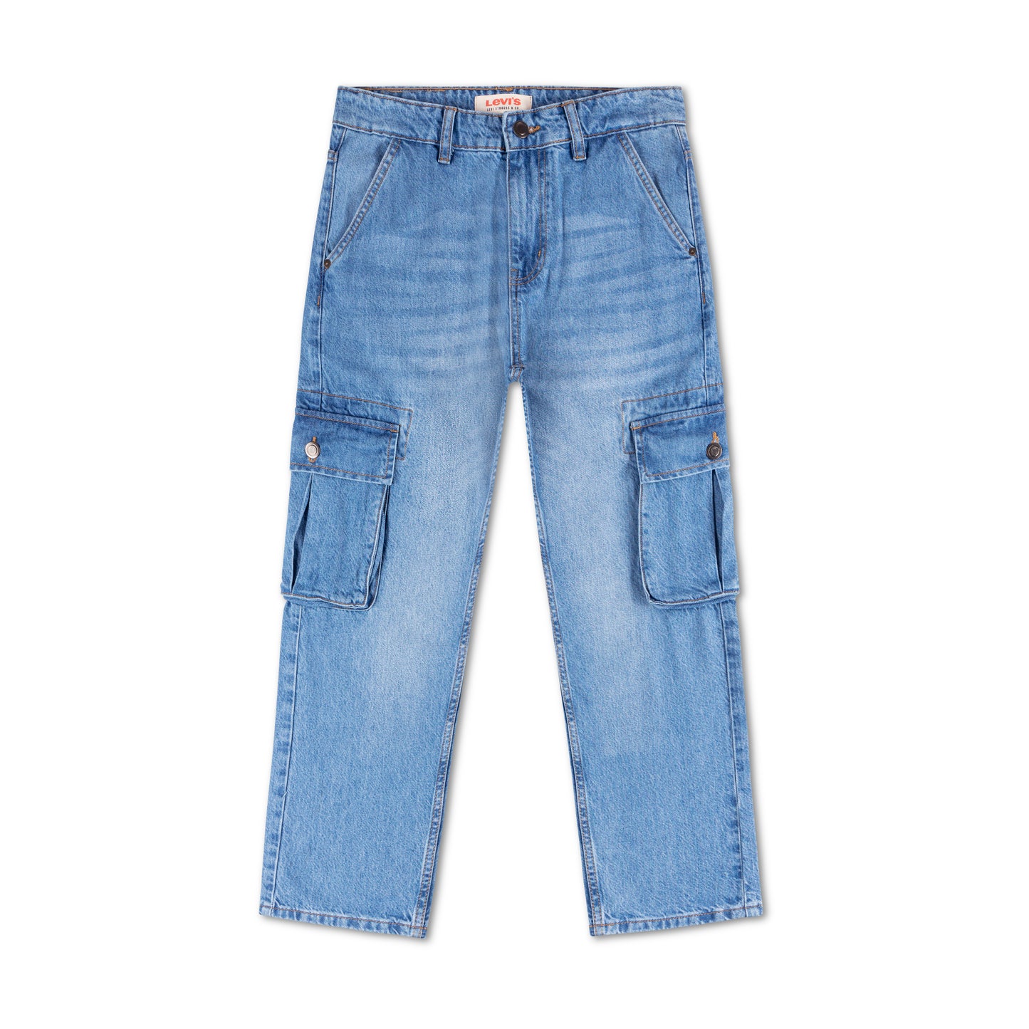 6 Pocket Cargo Baggy Fit Straight Cut Denim Pant CP-08