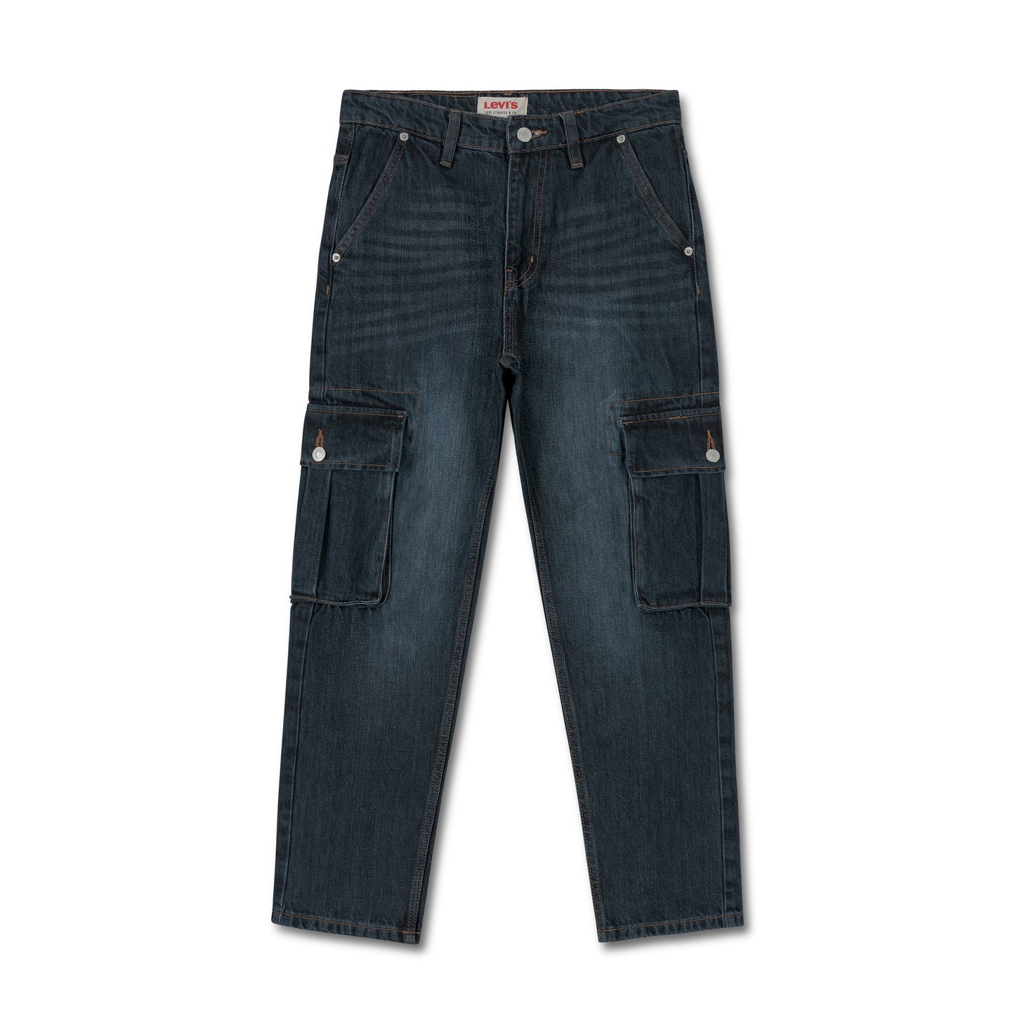 6 Pocket Cargo Baggy Fit Straight Cut Denim Pant CP-09