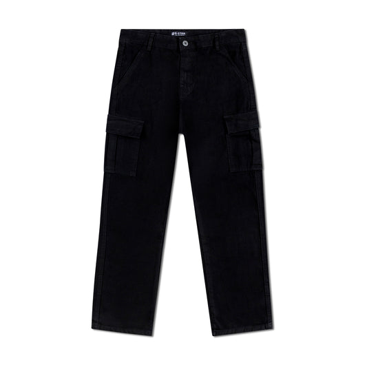 6 Pocket Cargo Baggy Fit Straight Cut Denim Pant CP-03