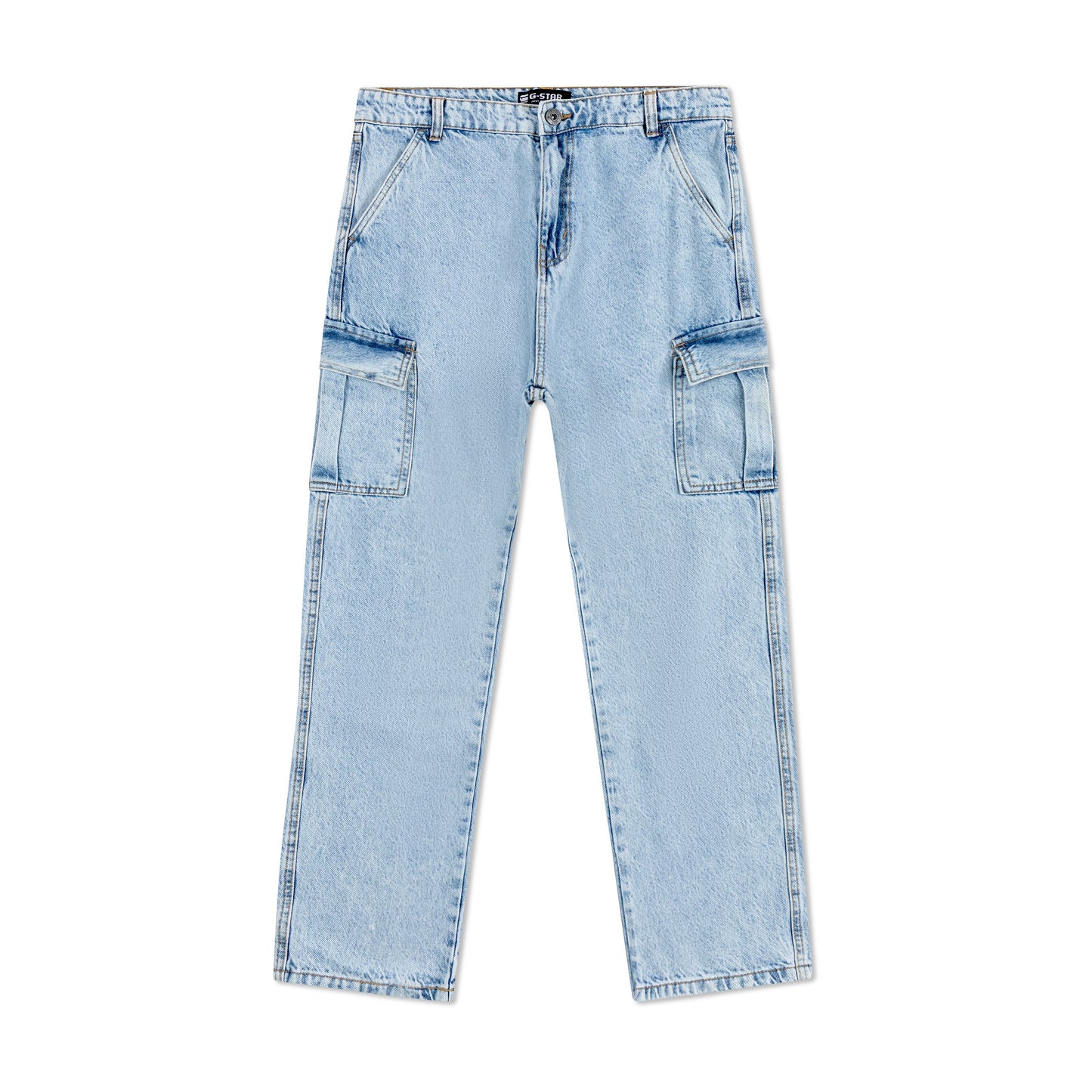 6 Pocket Cargo Baggy Fit Straight Cut Denim Pant CP-01