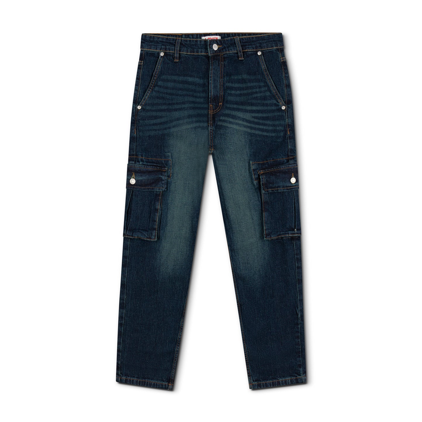 6 Pocket Cargo Baggy Fit Straight Cut Denim Pant CP-10