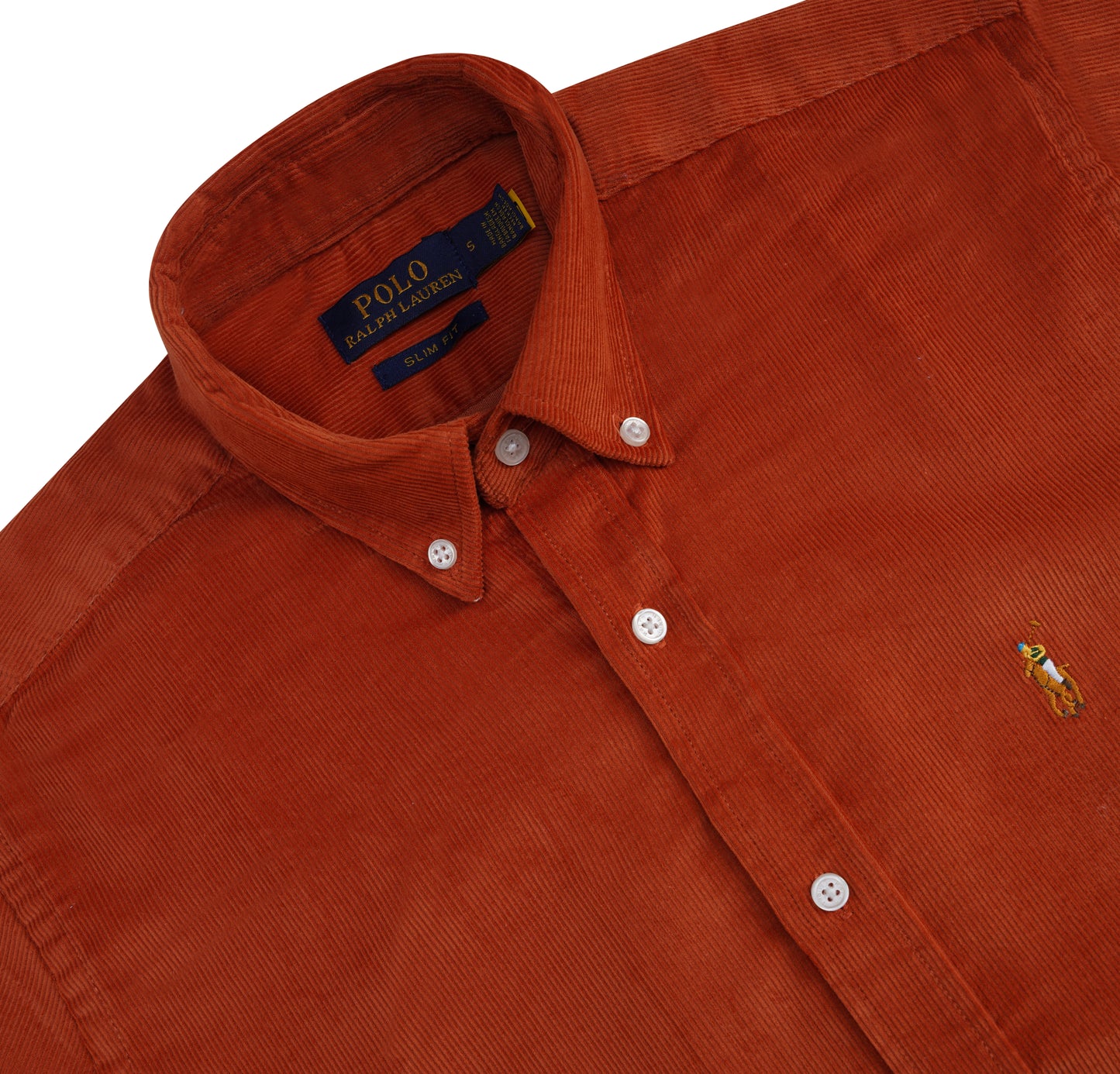 Corduroy Shirt Orange CS-05
