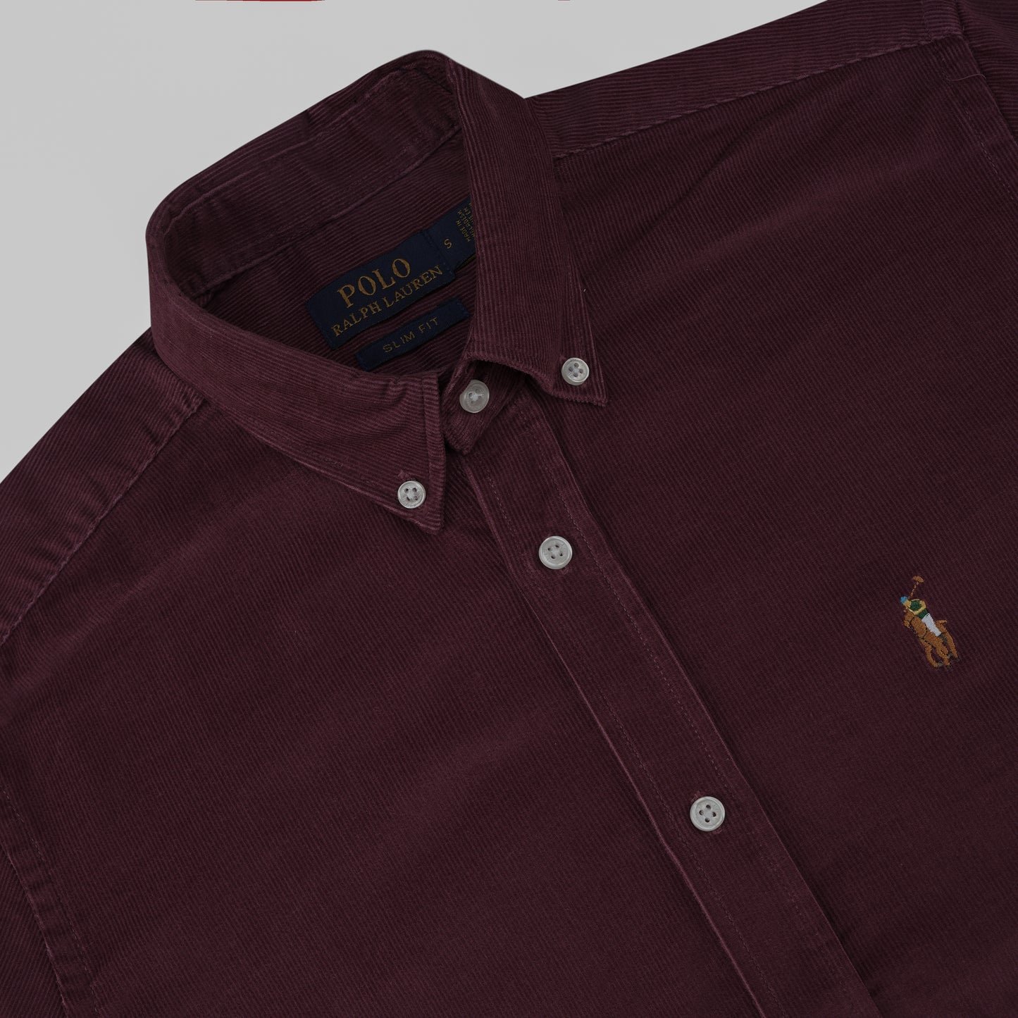 Corduroy Shirt Harvard Wine CS-07