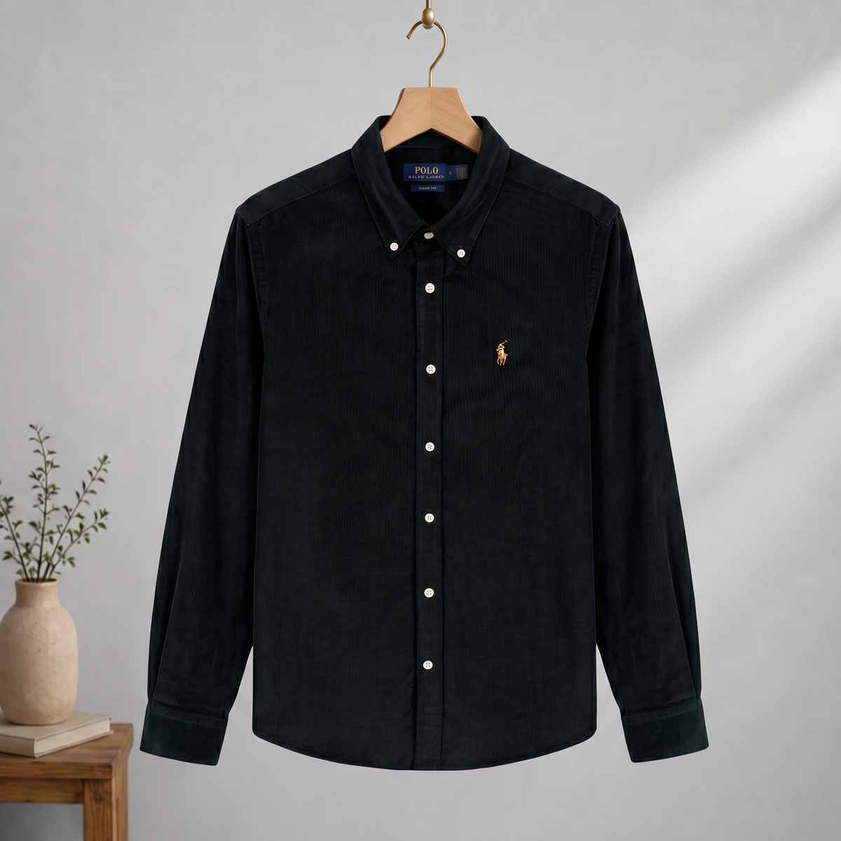 Black Corduroy Shirt CS-13