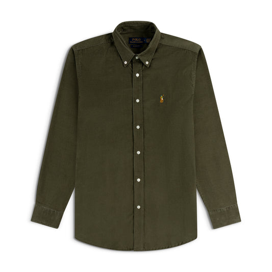 Corduroy Shirt Olive Green CS-19
