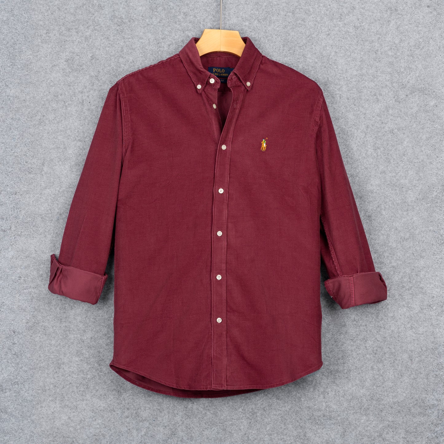 Burgundy Corduroy Shirt CS-38