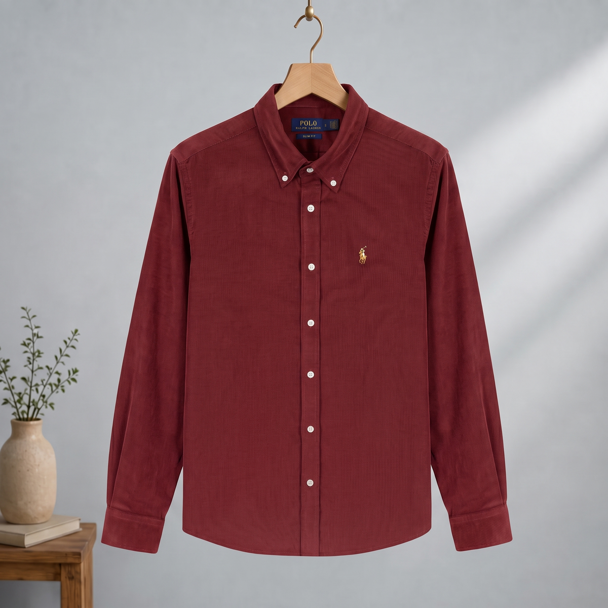 Brick Red Corduroy Shirt CS-39