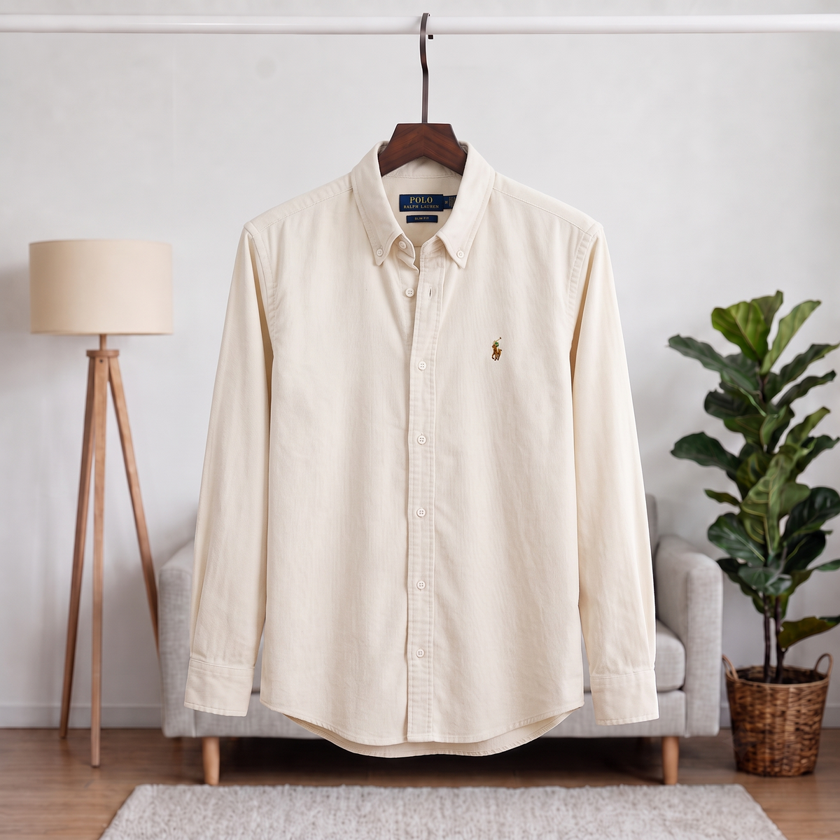 Cream Corduroy Shirt CS-42